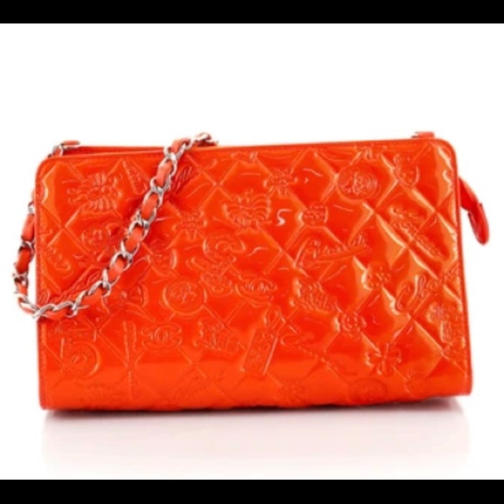 Chanel
Lucky Symbols Pochette Embossed Quilted Patent